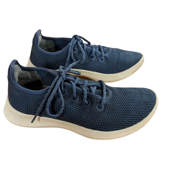 Allbirds Navy Tree Runner Sneakers Size 9 - Picture 12 of 12